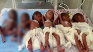 the woman gave birth to 6 children in 35 minutes