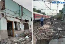 station collapsed due to speed of train